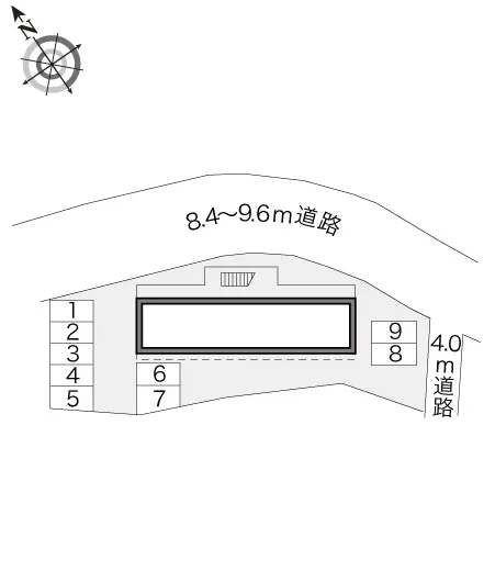 ★手数料０円★桐生市広沢町５丁目　月極駐車場（LP）